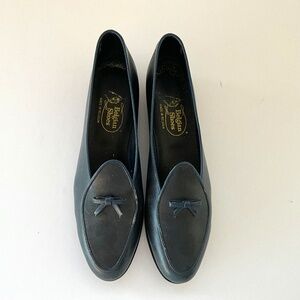 Belgian Shoes Travelette Navy Calf Size 7 1/2 N (Fits closer to 8 1/2)